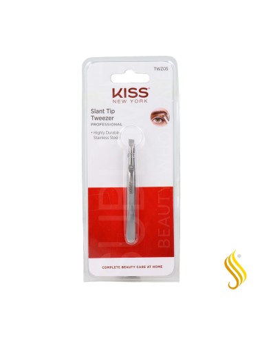 Red Kiss Ksny Slant Tip Tweezer Pinza Depilar